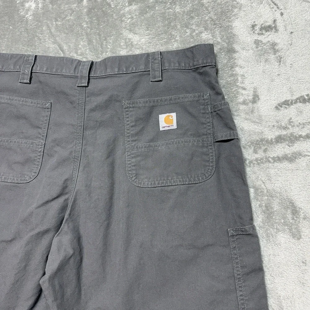 Carhartt B147 FAT Original Fit‎ Mens Gray Canvas Work Shorts Size 40 Utility